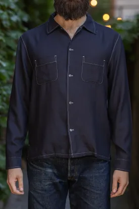 Knickerbocker Murray Modal & Merino Shirt - Dark Navy