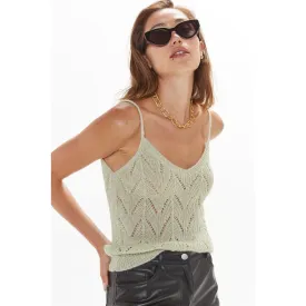 Knit Perforated Cami