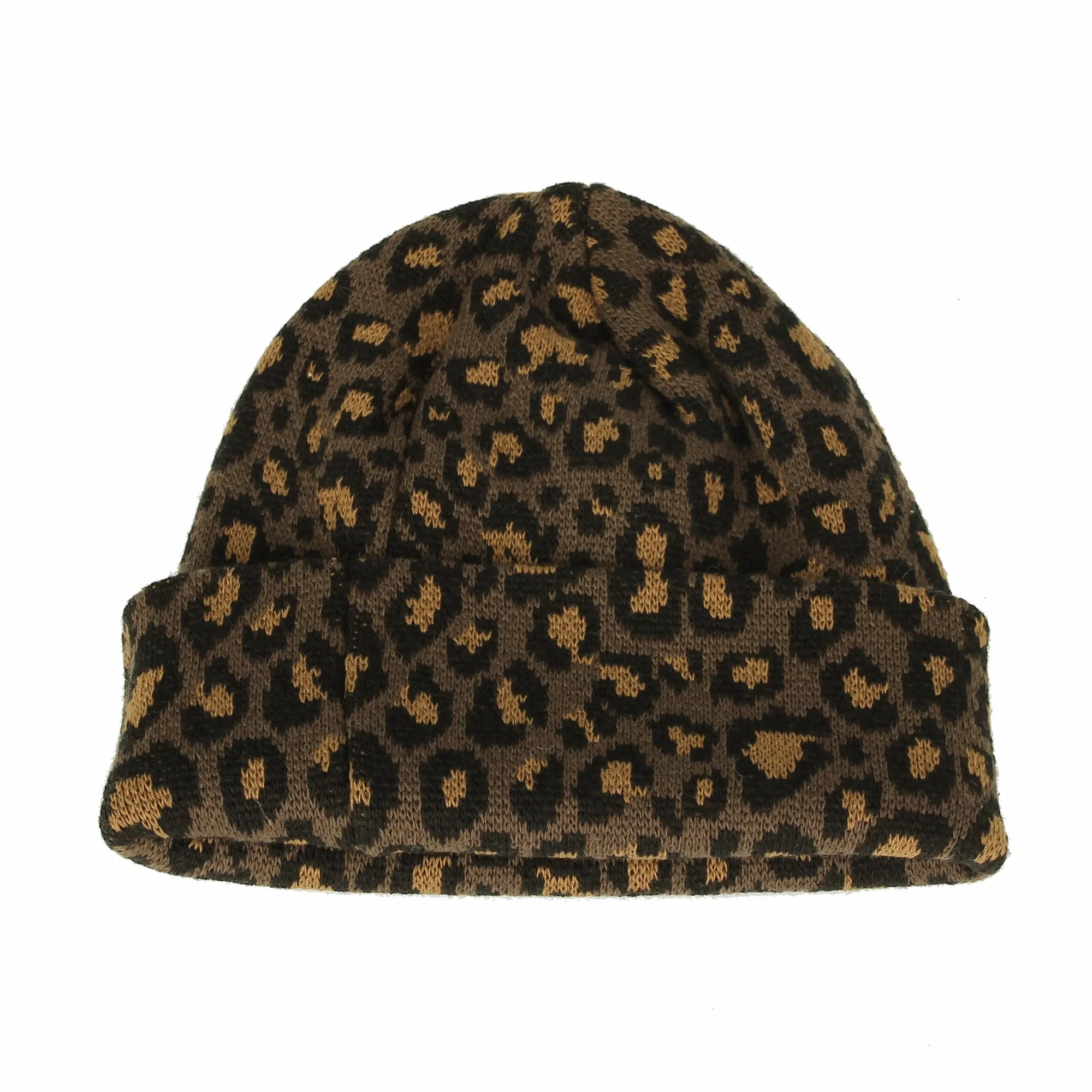 Knitted Beanie Hat Animal Leopard Pattern Watch Cap KR51083