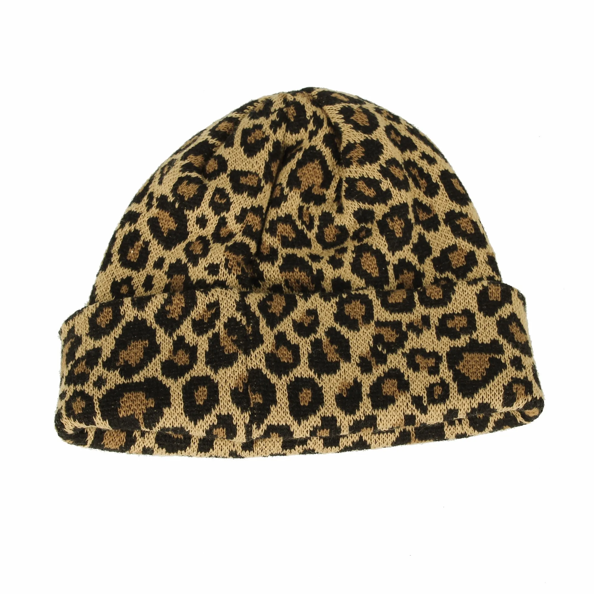 Knitted Beanie Hat Animal Leopard Pattern Watch Cap KR51083