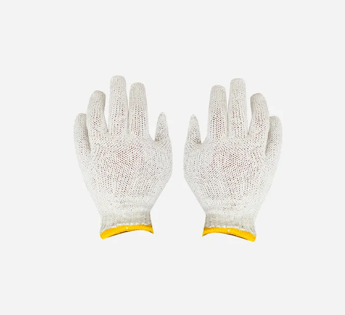 KNITTED COTTON GLOVES