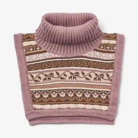 Knitted Neckwarmer Lollo - lavender dawn