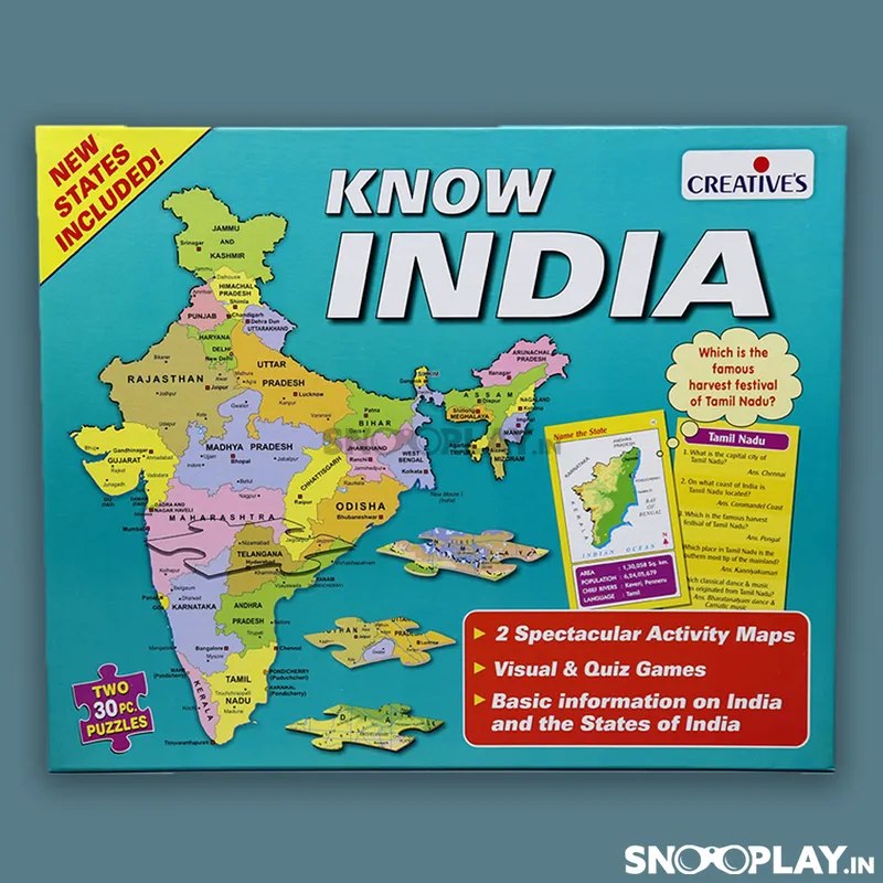 Know India Jigsaw Puzzle For Kids (2 x 30 Pieces)