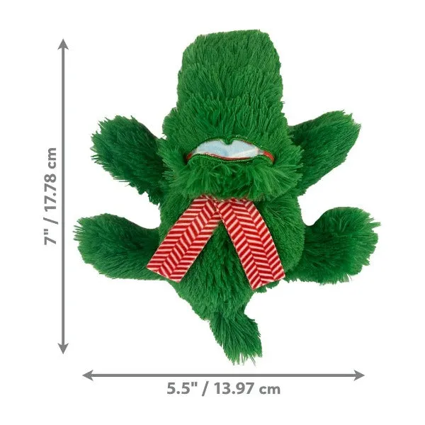 KONG Cozie Holiday Alligator Small Dog Toy