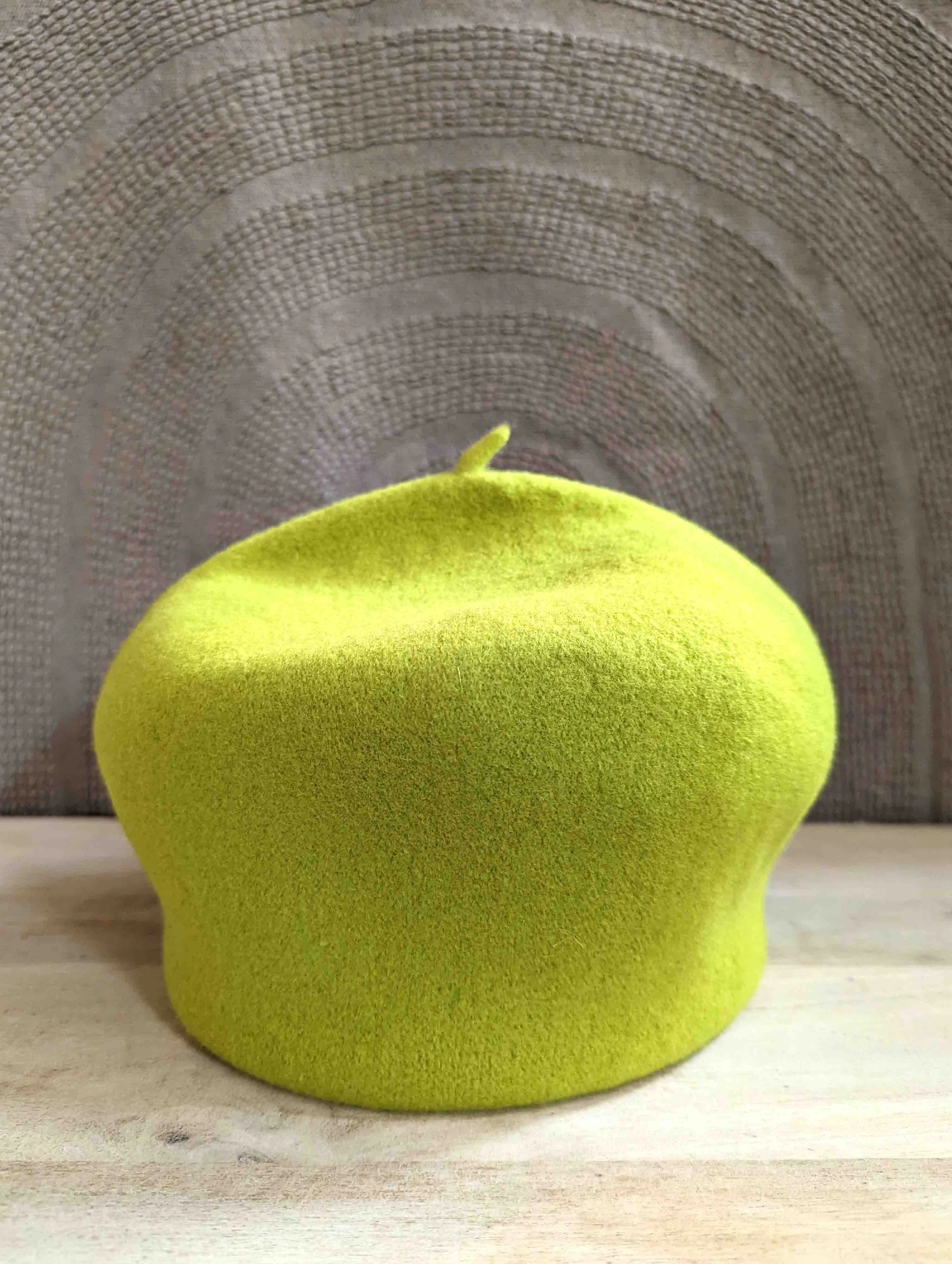 KOPKA Roll Up Woollen Beret - Lime