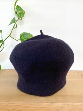 KOPKA Roll Up Woollen Beret - Navy