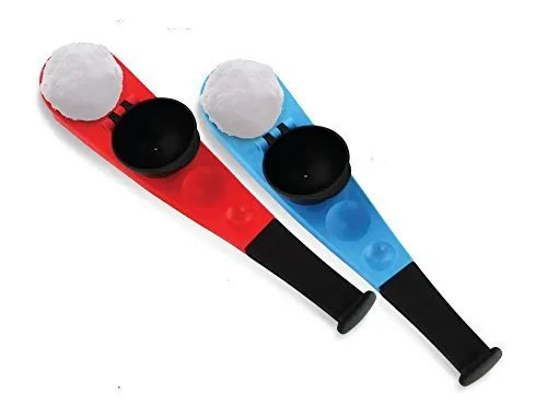 KOVOT Snowball Maker and Thrower Set of 2 - 1 Blue & 1 Red