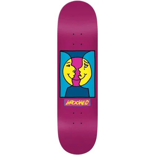 Krooked Deck Moon Smile Magenta 8.06