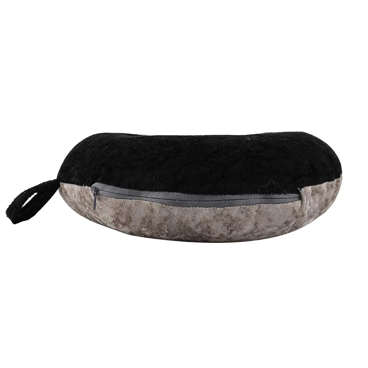 Kuber Industries 2 Pieces Unisex U-Shaped 100 Percent Pure Memory Foam Soft Cushions Neck Rest Pillow for Travel, Car, Train, Flight, Bus (Purple & Green,Black & Grey)-CTKTC39220