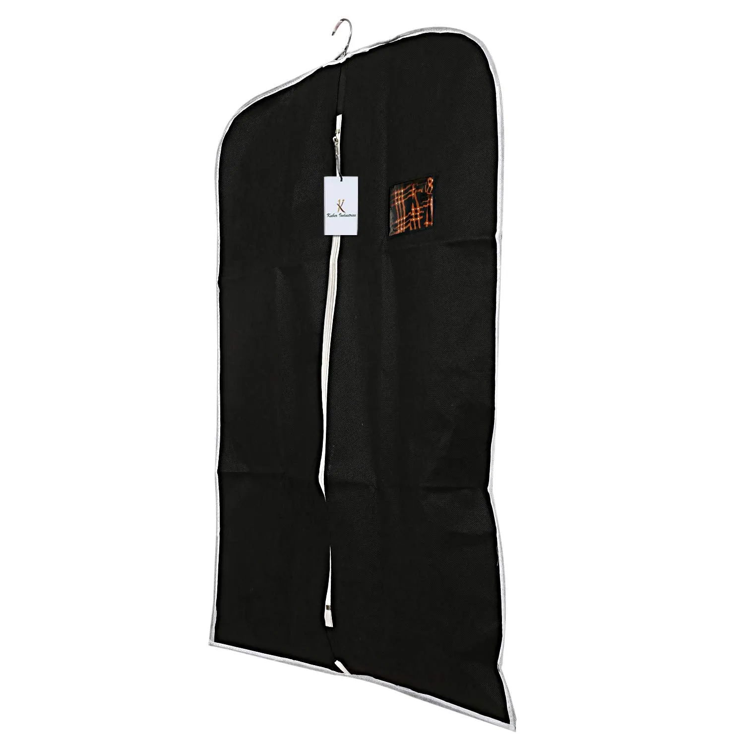 Kuber Industries 4 Piece Non Woven Coat Cover, Black