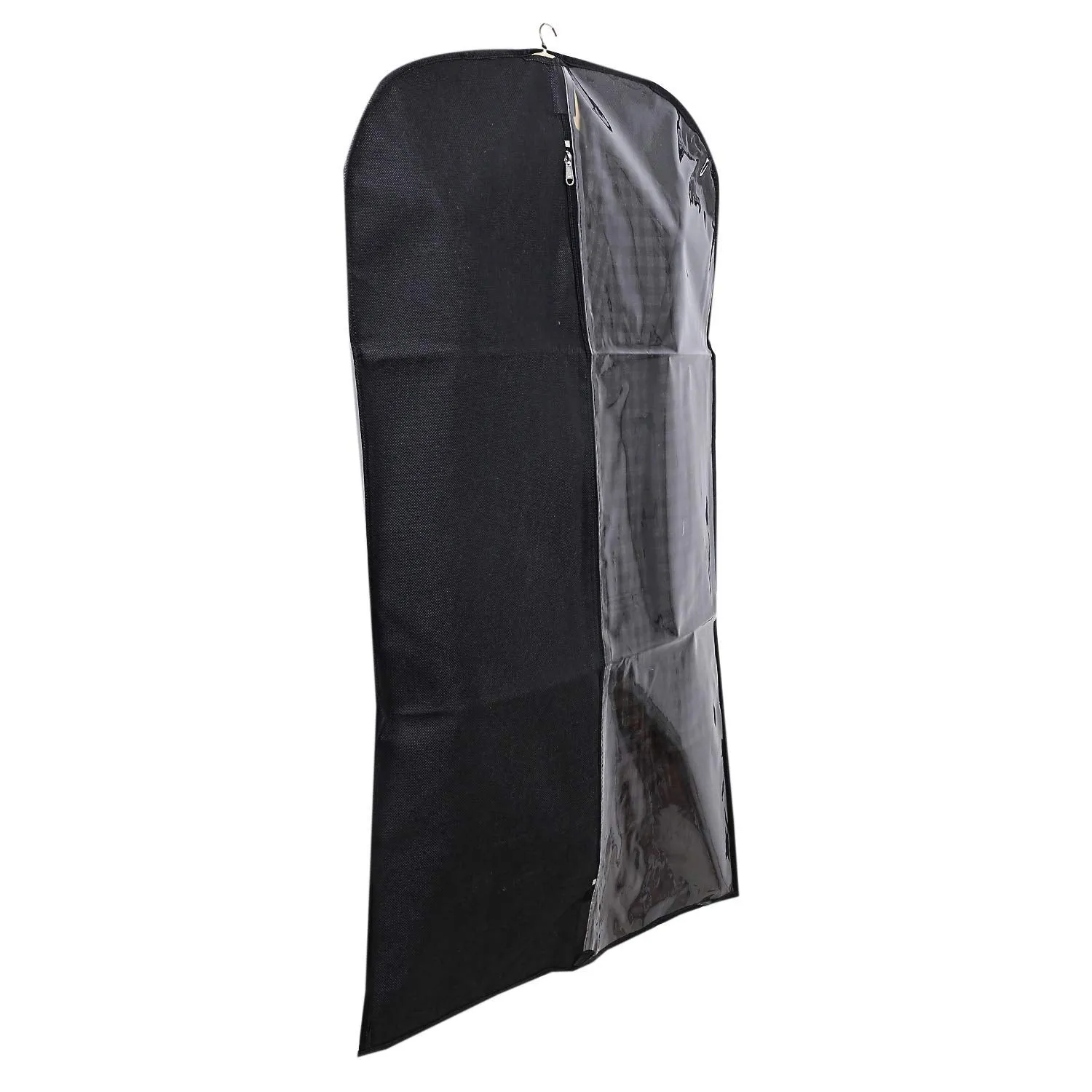 Kuber Industries 6 Pieces Half Transparent Non Woven Men's Coat Blazer Suit Cover (Black) -CTKTC41353