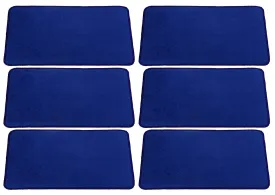 Kuber Industries Anti Slip Bath Mat (Blue, Microfibre, 22x14 Inch)