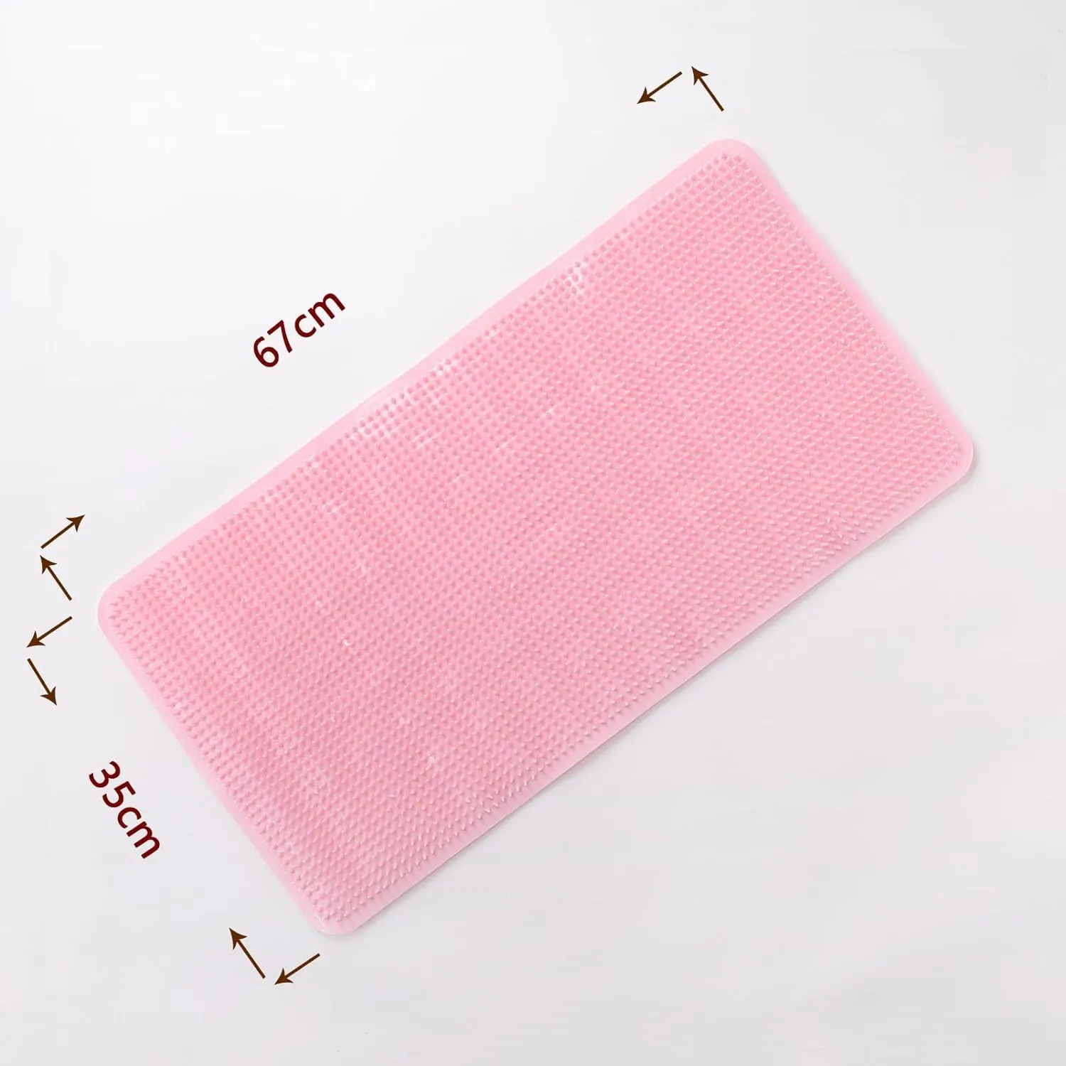 Kuber Industries Bath Mat | PVC Bathroom Mat | Shower Bath Mat | Floor Tub Mat | Bathroom Mud Mat | Anti-Skid Shower Bathroom Mat | L-YSD-B |Pack of 3| Pink