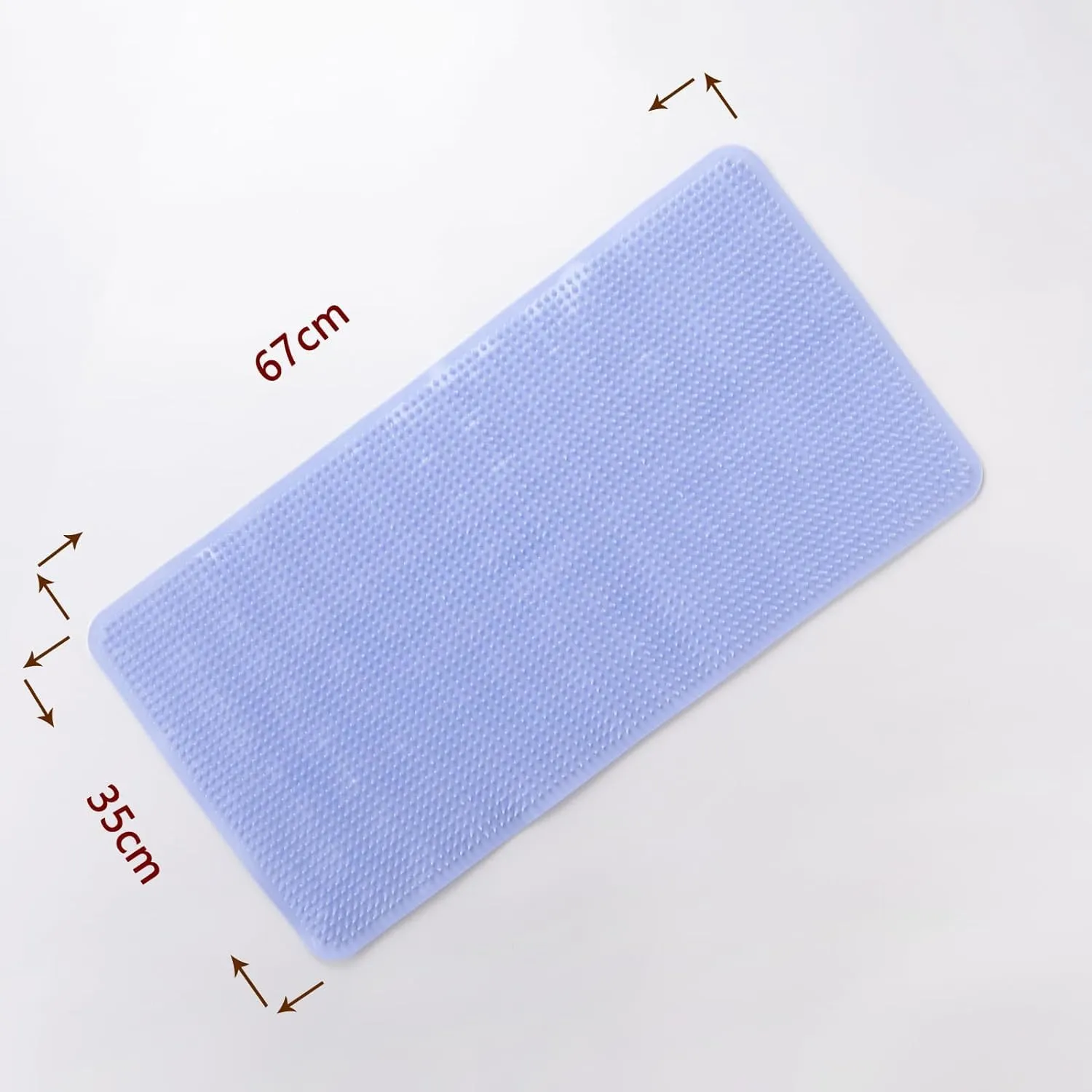 Kuber Industries Bath Mat | PVC Bathroom Mat | Shower Bath Mat | Floor Tub Mat | Bathroom Mud Mat | Anti-Skid Shower Bathroom Mat | L-YSD-C |Pack of 3|Sky Blue