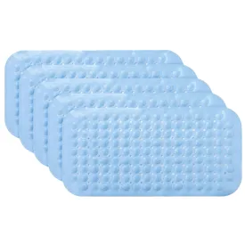 Kuber Industries Bath Mat | PVC Bathroom Mat | Shower Bath Mat | Floor Tub Mat | Bathroom Mud Mat | Anti-Skid Shower Bathroom Mat | M-YSD-35A |Pack of 5| Sky Blue