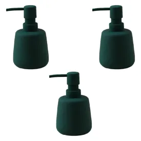 Kuber Industries Liquid Soap Dispenser | Handwash Soap Dispenser | Soap Dispenser for Wash Basin | Shampoo Dispenser Bottle | Bathroom Dispenser Bottle | Pack of 3 | JY00159GN | 260 ml | Green