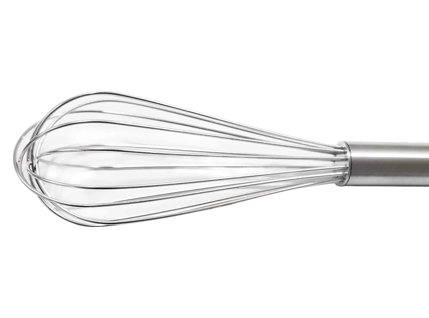 Kuber Industries Multiuses Stainless Steel Kitchen Utensil Balloon Shape Wire Whisk, Egg Beater, Kitchen Tool, 20cm (Silver), Standard