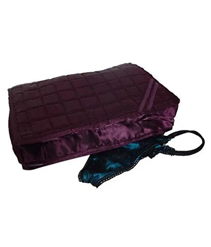 Kuber Industries Satin Undergarments Kit, Purple