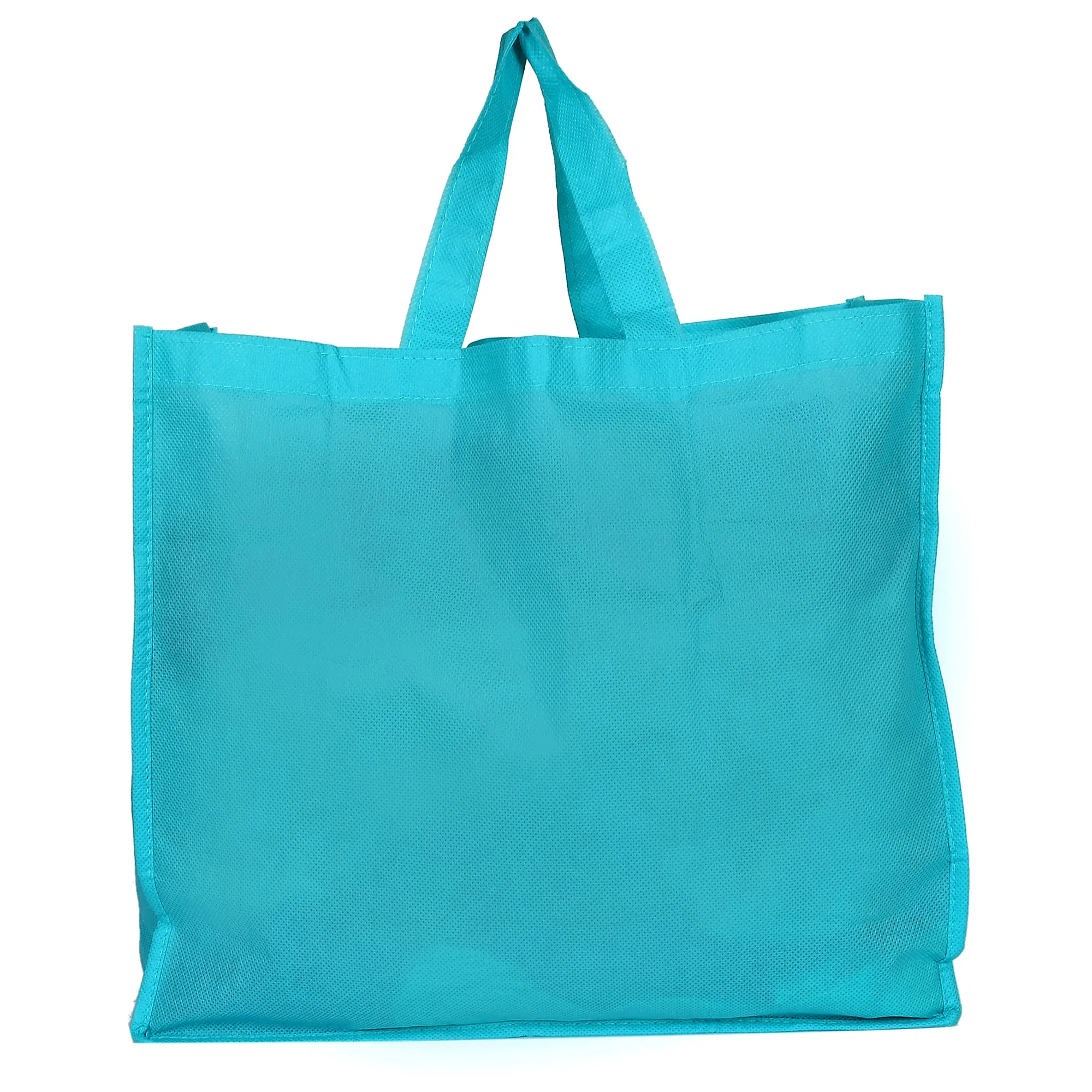 Kuber Industries Shopping Grocery Bags Foldable, Washable Grocery Tote Bag with One Small Pocket, Eco-Friendly Purse Bag Fits in Pocket Waterproof & Lightweight (Blue) (HS_36_KUBMART018731)