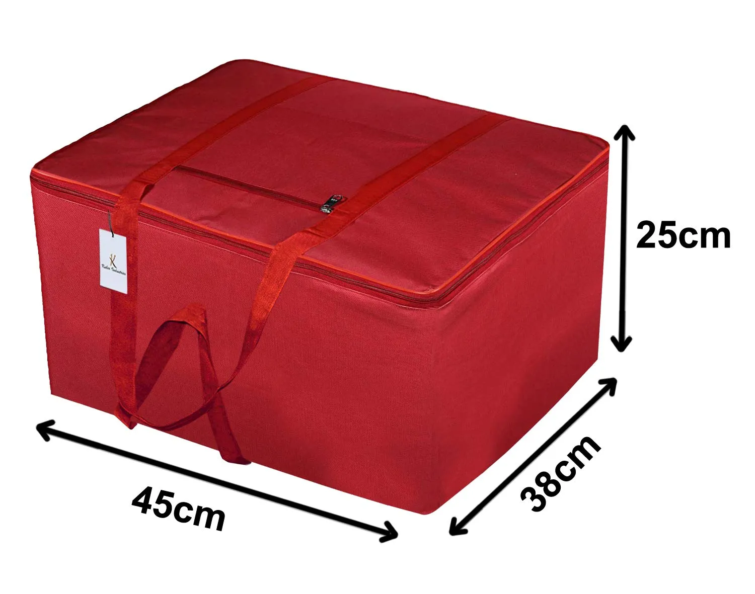 Kuber Industries Small Size Foldable Travel Duffle Bag, Underbed Storage Bag(Red) (Model: F_26_KUBMART016801)