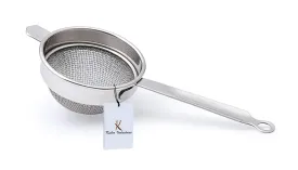 Kuber Industries Stainless Steel Tea Strainer Chalni, 9 cm, Silver