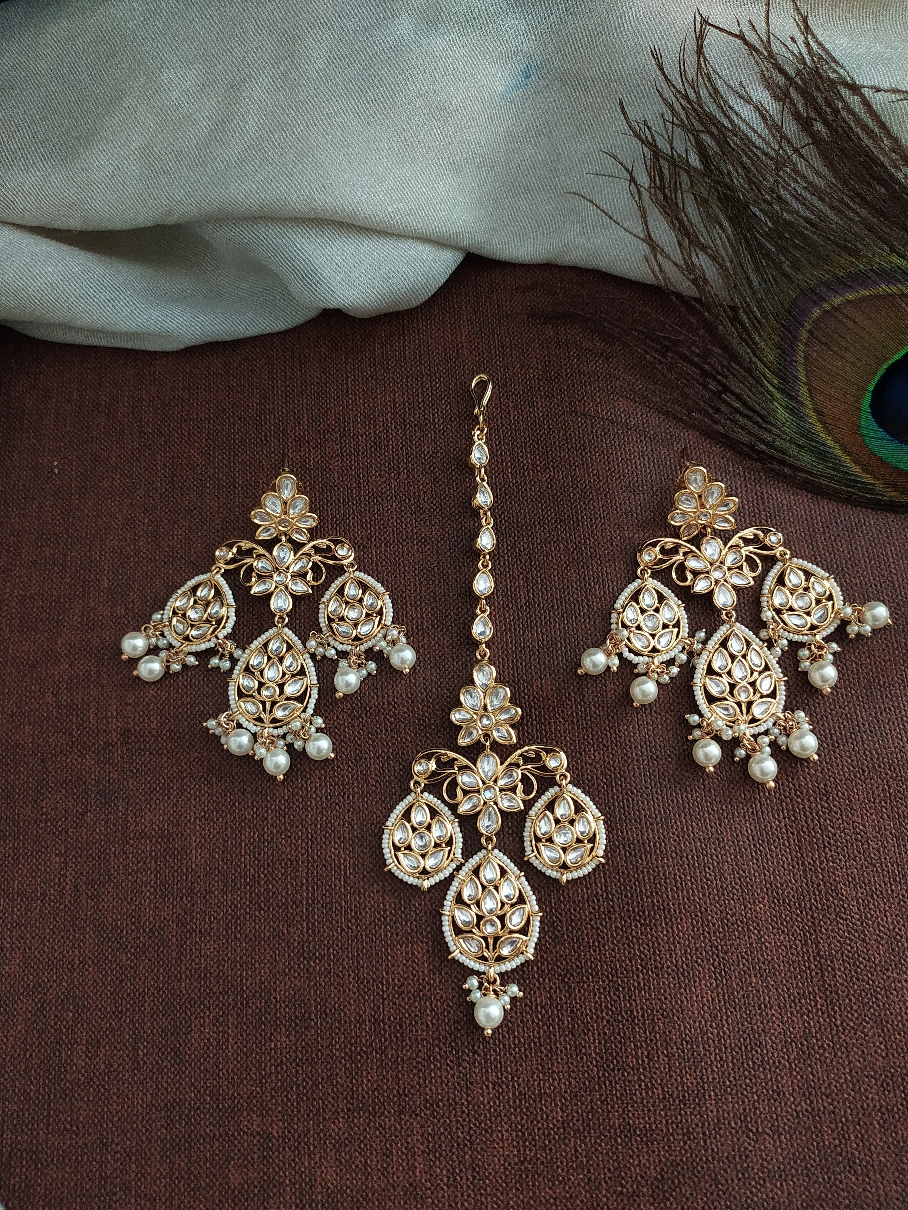 Kundan Bridal Flexible Choker Set with Kundan/Polki Stones