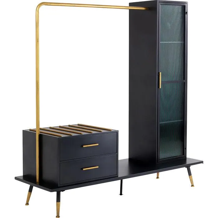 La Gomera Black Wardrobe Cabinet