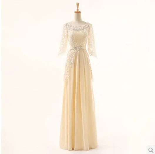 Lace and Chiffon Bridesmaid Dresses at Bling Brides Bouquet -Online Bridal Store