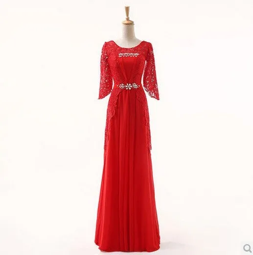 Lace and Chiffon Bridesmaid Dresses at Bling Brides Bouquet -Online Bridal Store