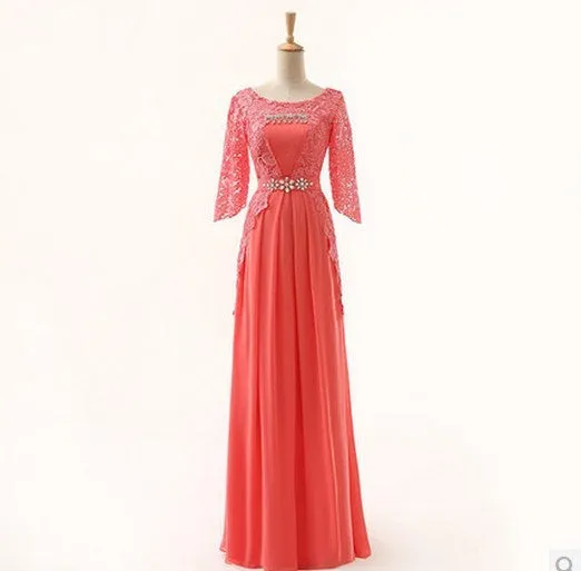 Lace and Chiffon Bridesmaid Dresses at Bling Brides Bouquet -Online Bridal Store