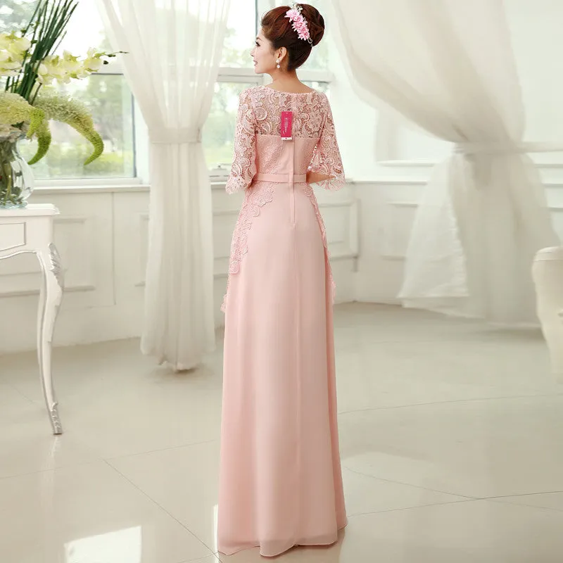 Lace and Chiffon Bridesmaid Dresses at Bling Brides Bouquet -Online Bridal Store