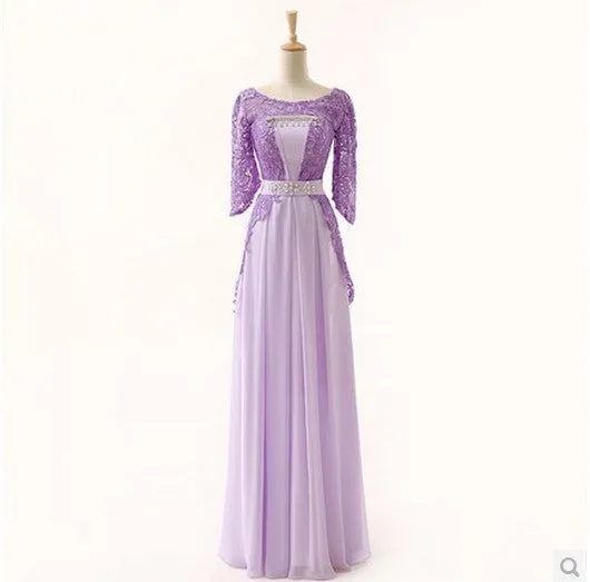 Lace and Chiffon Bridesmaid Dresses at Bling Brides Bouquet -Online Bridal Store