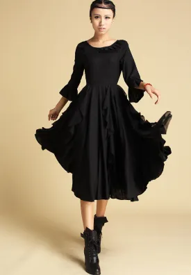 Lace bridemaid dress / Black dress (353)