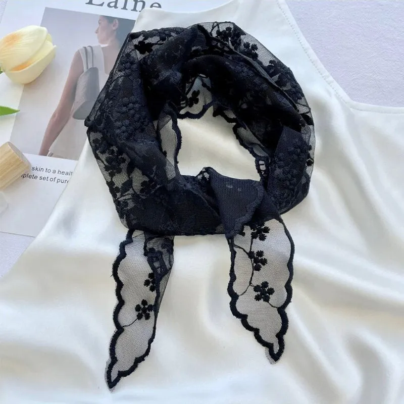 Lace Triangle Headscarf