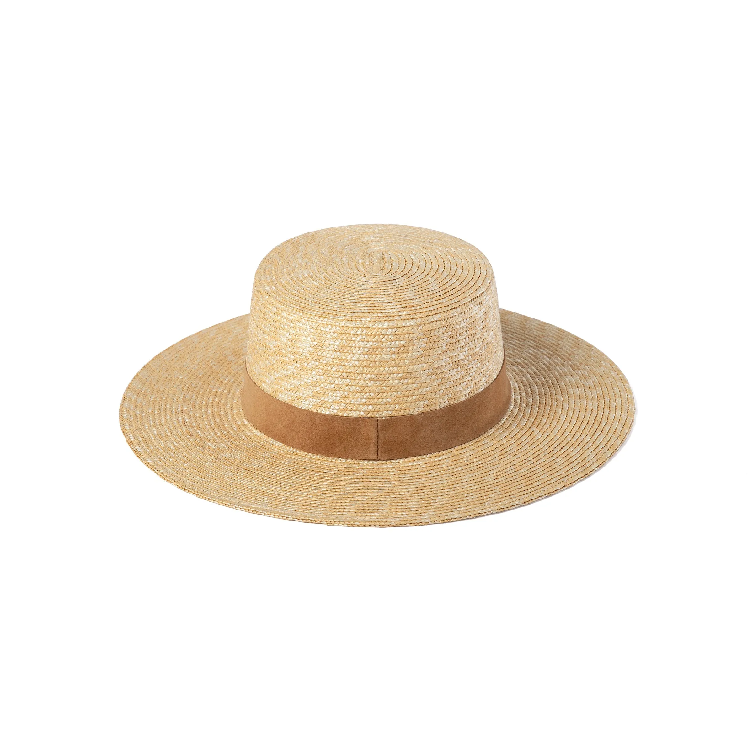 Lack of Color Spencer Boater Suede Hat in Natural/Straw