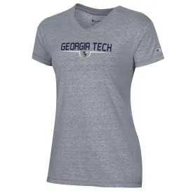 Ladies Georgia Tech Yellow Jackets Trapped Yellow Jacket V-Neck T-Shirt