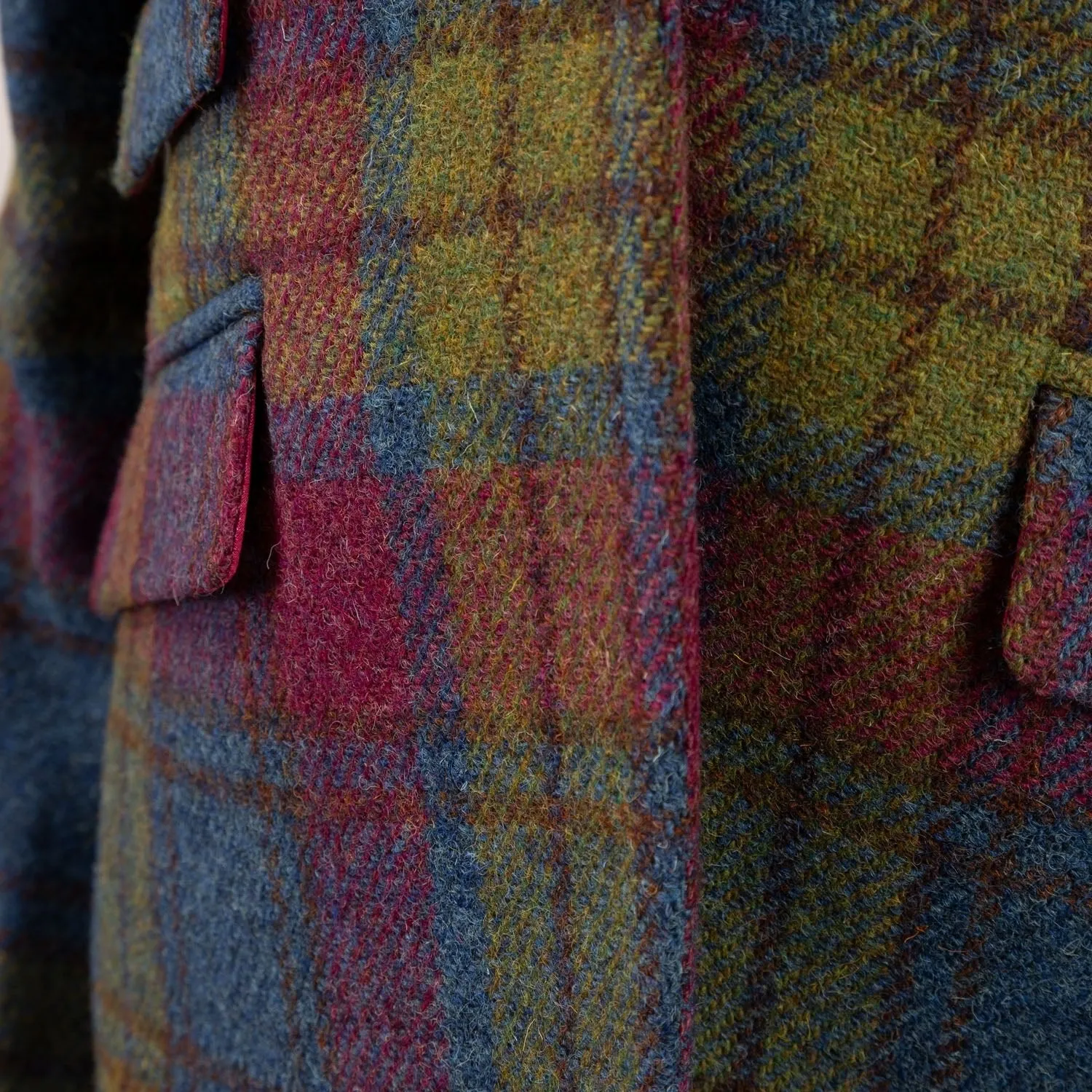 Ladies Iona Harris Tweed Jacket Pink Lovat