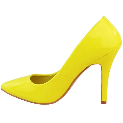 Ladies Low MID HIGH Heel With Pointed Toe Pumps In Court Shoes Style