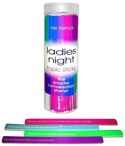 Ladies Night Topic Sticks - Game