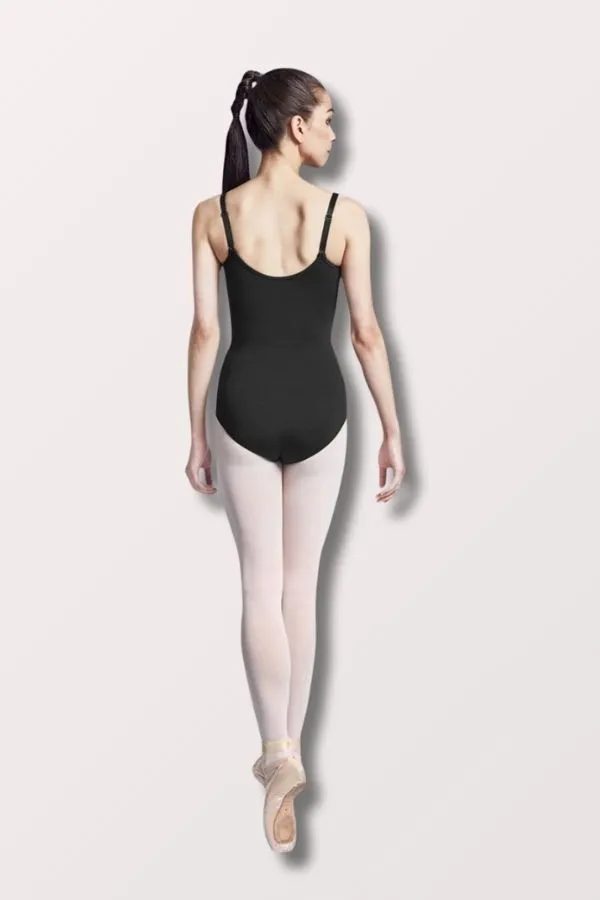 Ladies Nylon Adjustable Strap Leotard - Black