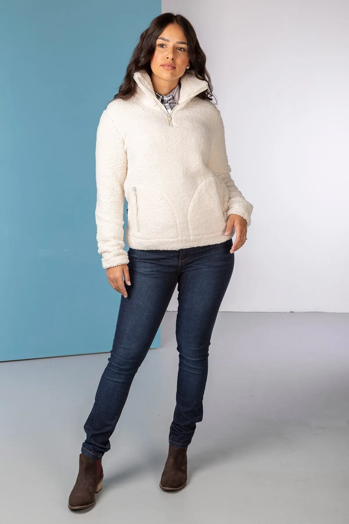 Ladies Overhead Sherpa Fleece - Etton