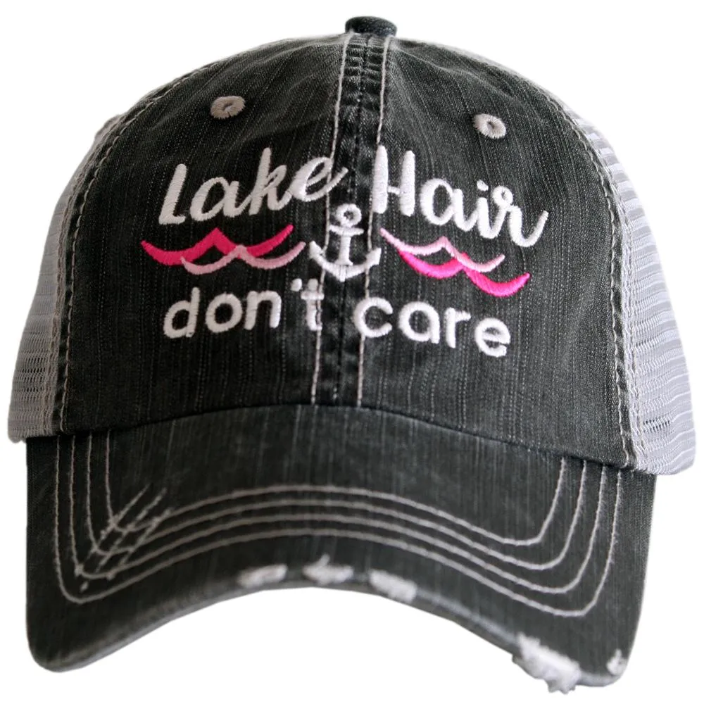 Lake Hair Don't Care Wave Trucker Hat