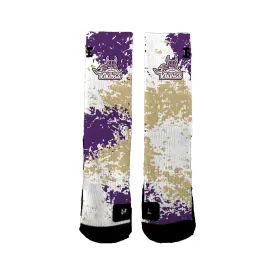 Lake Stevens Volleyball Purple And Gold Nerf 2.0 Socks