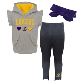 Lakers Girls Hooded Shirt and Jeggings Set