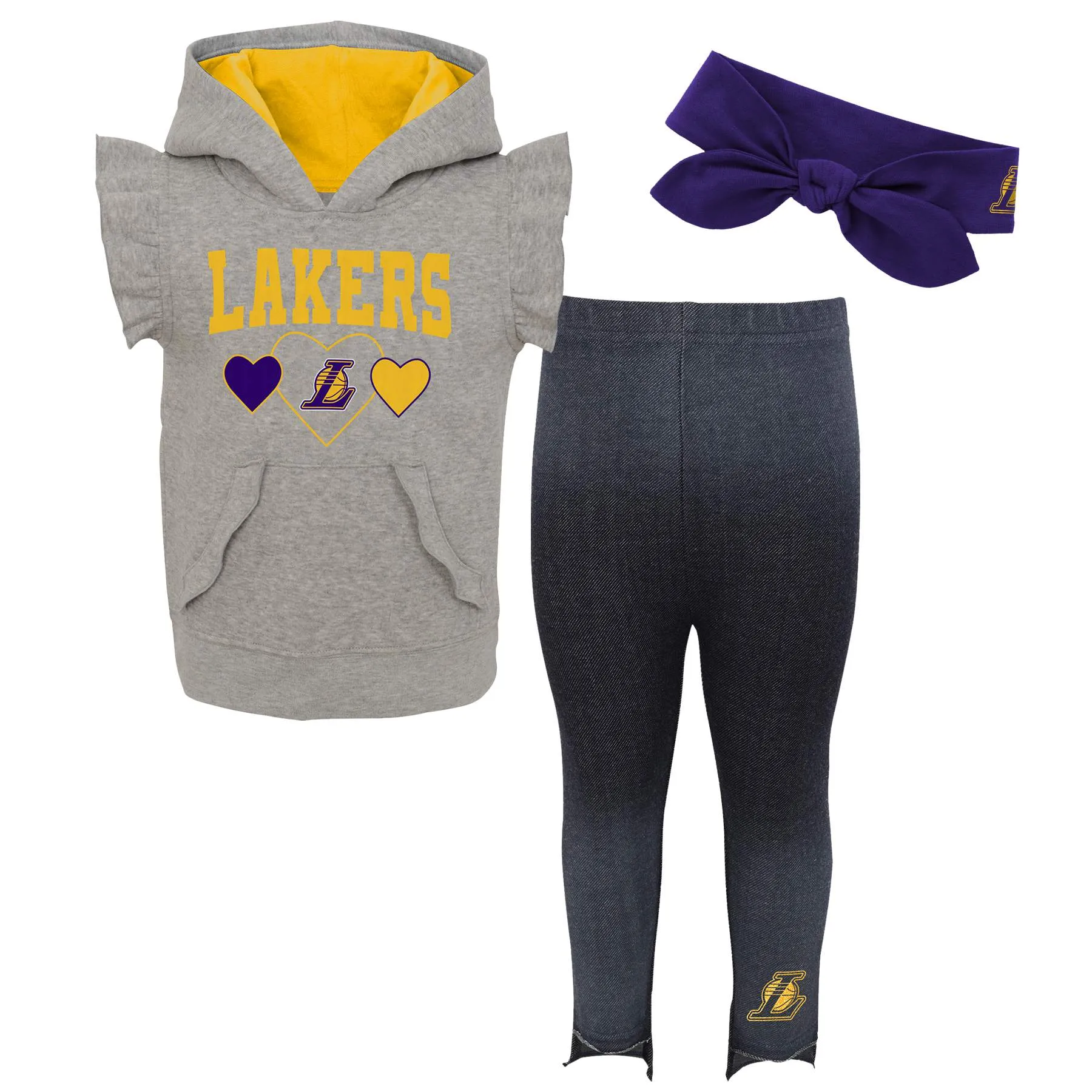 Lakers Girls Hooded Shirt and Jeggings Set