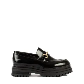 Lala Black Polido Chunky Loafers