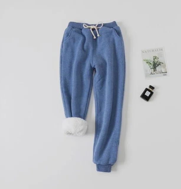 Lamb Velvet Lined Fleece Pants