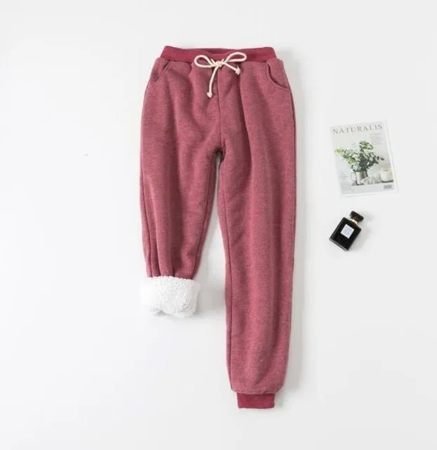 Lamb Velvet Lined Fleece Pants