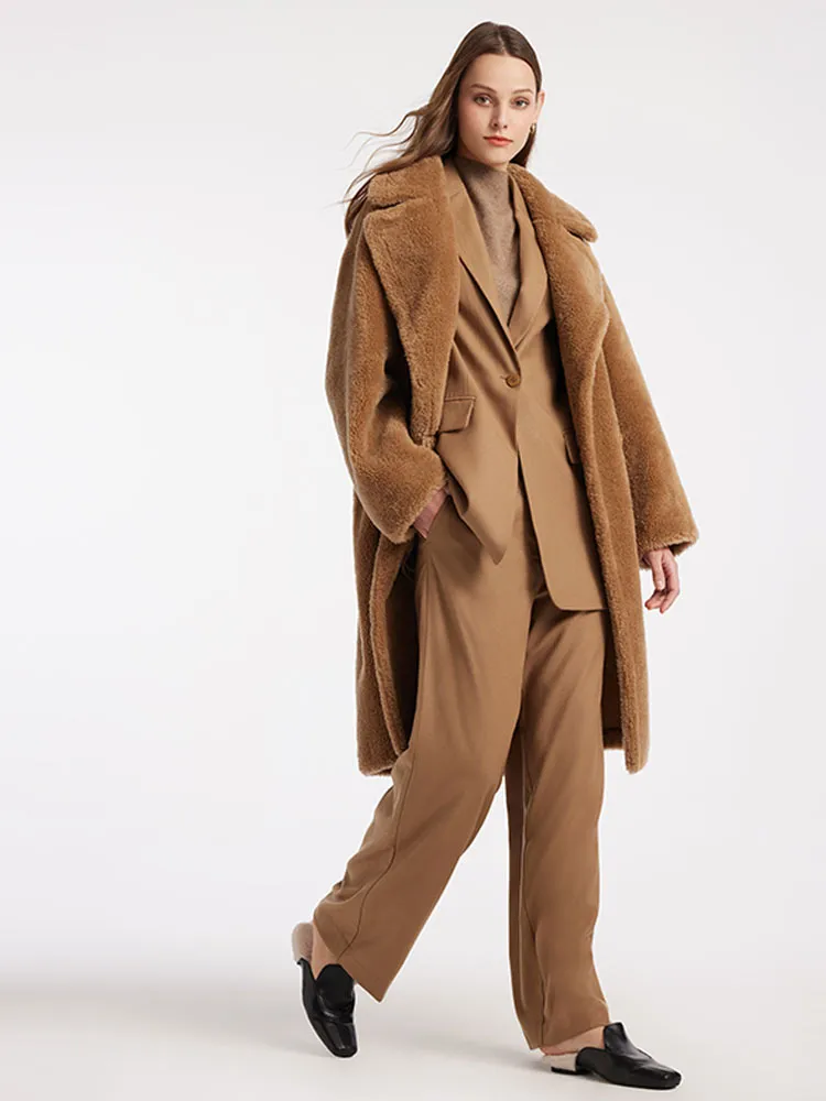 Lamb Wool Oversized Teddy Coat