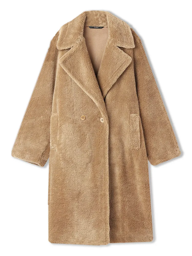 Lamb Wool Oversized Teddy Coat